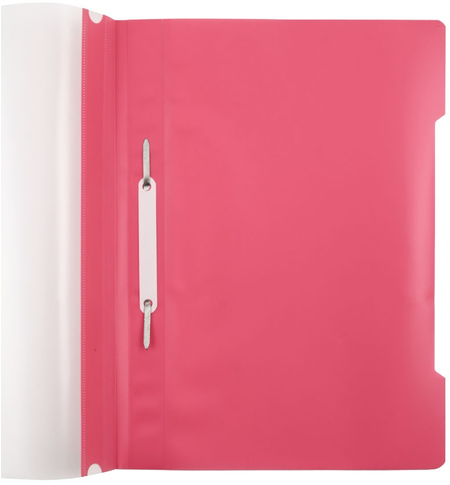 Папка-скоросшиватель пластиковая А4 Sponsor, толщина пластика 0,16 мм, розовая