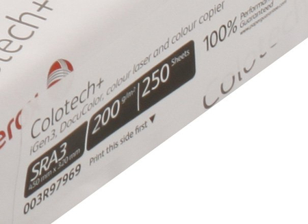 Бумага офисная Xerox Colotech+ Uncoated (без покрытия), SRА3 (450*320 мм), 200 г/м2, 250 л.