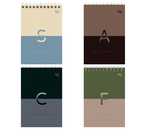 Блокнот на гребне BG А6, 100×145 мм, 40 л., клетка, «Прикосновение тумана», ассорти