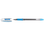 Ручка шариковая Berlingo I-10, корпус прозрачный, стержень синий