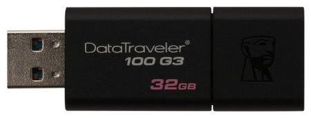 Флэш-накопитель Kingston Data Traveler 100G3, 32 Gb, корпус черный Флэш-накопитель Kingston Data Traveler 100G3, 32 Gb, корпус черный