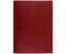 Папка пластиковая на 10 файлов OfficeSpace, толщина пластика 0,5 мм, красная