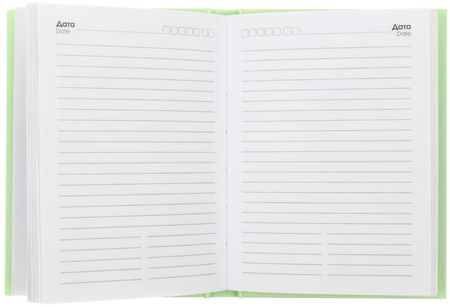 Ежедневник недатированный New Day (А6), 110*145 мм, 128 л., салатовый