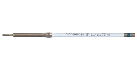 Стержень для шариковых автоматических ручек Schneider K1, тип 75М, пулевидный, синий