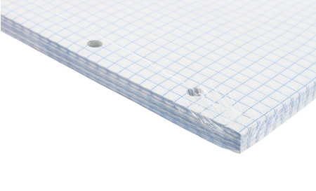 Сменный блок для тетради на кольцах Brauberg , 120 л., клетка, белый