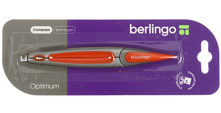 Циркуль Berlingo Optimum, длина 135 мм, ассорти