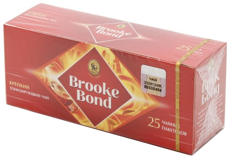 Чай Brooke Bond, 45 г, 25 пакетиков, черный чай Чай Brooke Bond, 45 г, 25 пакетиков, черный чай