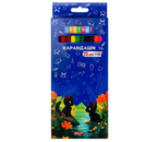 Карандаши цветные «Кошачья прогулка», 12 цветов, длина 175 мм Карандаши цветные «Кошачья прогулка», 12 цветов, длина 175 мм