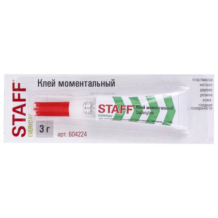 Клей-супер Staff Everyday, 3 г Клей-супер Staff Everyday, 3 г