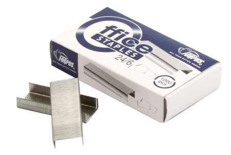 Скобы для степлеров Forpus, №24/6, 1000 шт., стальные Скобы для степлеров Forpus, №24/6, 1000 шт., стальные