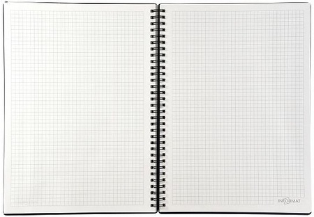 Тетрадь общая А4, 96 л., на гребне Informat, 205*285 мм, клетка, темно-синяя