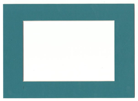 Паспарту картонное «Палитра», 10*15 (15*21) см, бирюзовое