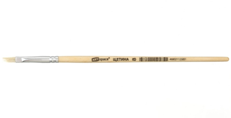 Кисть для рисования (кисть для клея) «Щетина» ARTspace, №8, плоская Кисть для рисования (кисть для клея) «Щетина» ARTspace, №8, плоская