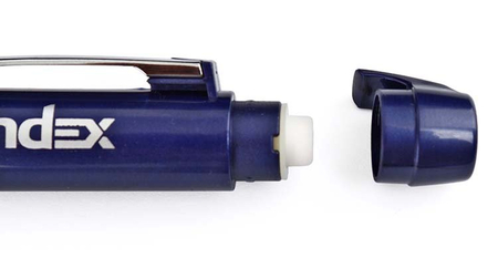 Ручка шариковая автоматическая многофункциональная Index IMWT1436, корпус синий, синий стержень