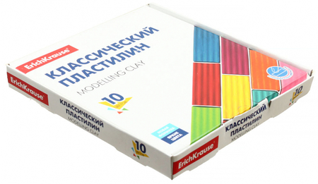 Пластилин ErichKrause Basic «Классический», 10 цветов, 160 г Пластилин ErichKrause Basic «Классический», 10 цветов, 160 г