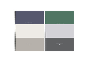 Тетрадь общая А4, 80 л. на гребне Greenwich Line Disposition, 205×295 мм, клетка, ассорти