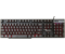 Клавиатура Dialog Gan-Kata KGK-15U мультимедийная игровая, USB, проводная, черная (подсветка — красная)