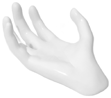 Подставка полистоун для мелочей «Ладонь», 17*12*7 см, белая
