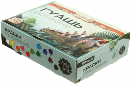 Гуашь «Мир динозавров», 12 цветов*20 мл Гуашь «Мир динозавров», 12 цветов*20 мл