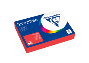 Бумага офисная цветная Trophee Intensive, А4 (210×297 мм), 80 г/м², 500 л., кораллово-красная Бумага офисная цветная Trophee Intensive, А4 (210×297 мм), 80 г/м², 500 л., кораллово-красная