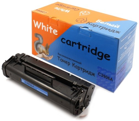 Тонер-картридж White Cartridge C3906A, черный, ресурс 2500 страниц Тонер-картридж White Cartridge C3906A, черный, ресурс 2500 страниц