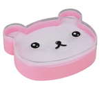 Органайзер-подставка для украшений с крышкой «QF. Мишка», 8 мест, 10,5×10×3 см, розовый