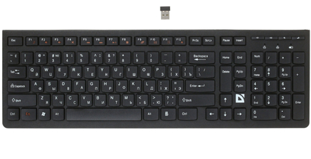 Клавиатура Defender UltraMate SM-535, беспроводная, черная