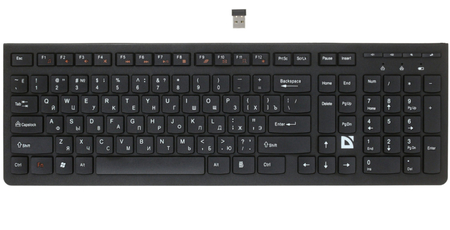 Клавиатура Defender UltraMate SM-535, беспроводная, черная