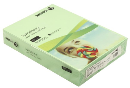 Бумага офисная цветная Xerox Symphony , А4 (210*297 мм), 80 г/м2, 500 л., цвет молодой зелени Бумага офисная цветная Xerox Symphony , А4 (210*297 мм), 80 г/м2, 500 л., цвет молодой зелени