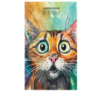 Скетчбук-гармошка для маркеров «Кошачье удивление», 138×216 мм, 16 л.