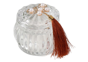 Шкатулка стеклянная Sima-Land, 7×7×7 см, «Бабочка жемчужная»