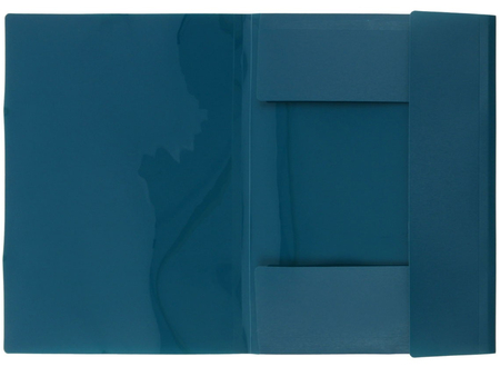 Папка пластиковая на резинке Index Satin, толщина пластика 0,45 мм, темно-зеленая