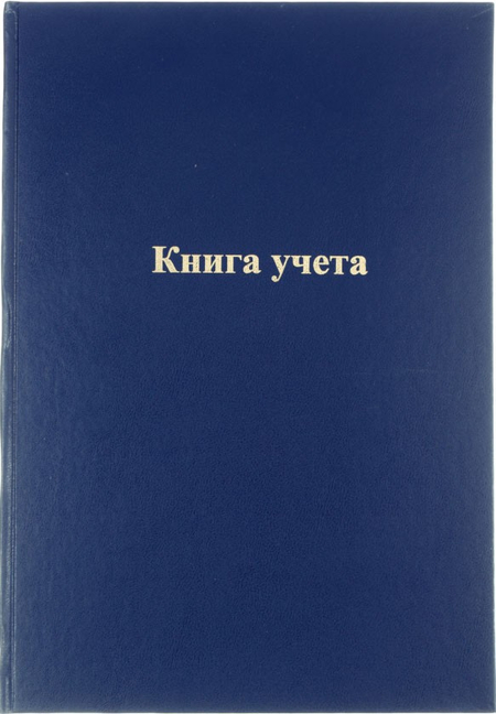 Книга учета inФормат, 210*297 мм, 192 л., клетка, синяя