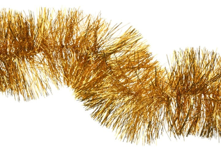 Мишура для елки «Эконом», диаметр 10 см, длина 2 м, золотистая