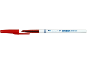 Ручка шариковая Workmate 8 @88, корпус белый, стержень красный