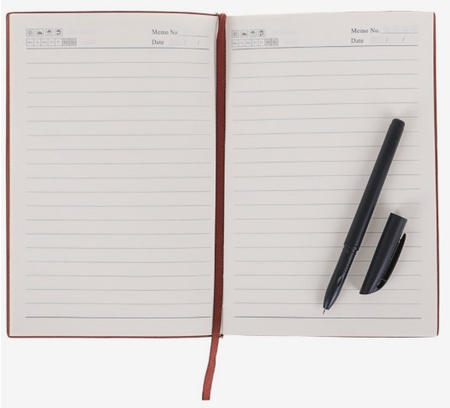 Ежедневник недатированный с ручкой «Лайт», 150*205 мм, 100 л., линия, ассорти