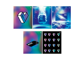 Тетрадь общая А5, 60 л. на скобе BG «Клавиша», 162×202 мм, клетка, ассорти Тетрадь общая А5, 60 л. на скобе BG «Клавиша», 162×202 мм, клетка, ассорти