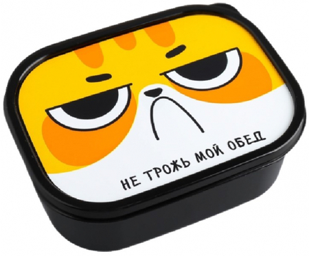 Ланч-бокс прямоугольный, 0,5 л, «Не трожь мой обед» Ланч-бокс прямоугольный, 0,5 л, «Не трожь мой обед»