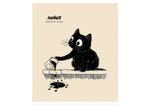 Тетрадь предметная А5, 48 л. на скобе Bad Cat, 165×205 мм, клетка, «Химия» Тетрадь предметная А5, 48 л. на скобе Bad Cat, 165×205 мм, клетка, «Химия»