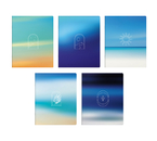 Тетрадь общая А5, 96 л. на скобе BG «Небо», 160×200 мм, клетка, ассорти Тетрадь общая А5, 96 л. на скобе BG «Небо», 160×200 мм, клетка, ассорти