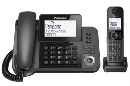 Телефон KX-TGF320RUM Panasonic беспроводной , черный