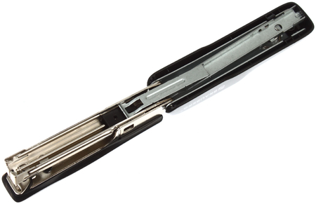 Степлер Brauberg Extra, скобы №10, 20 л., 95 мм, черный с синим