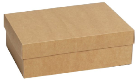 Коробка подарочная складная, 21*15*7 см, крафтовая