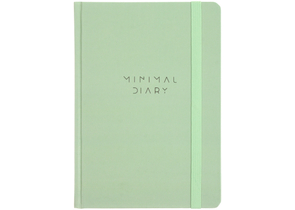 Ежедневник недатированный А5 Brauberg Minimal, 145×203 мм, 160 л., зеленый