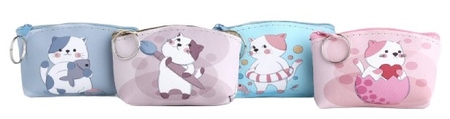 Кошелек на молнии для мелочи Sima-Land, 10*7,5*1 см, «Котик», ассорти Кошелек на молнии для мелочи Sima-Land, 10*7,5*1 см, «Котик», ассорти