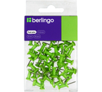 Кнопки силовые Berlingo, 22 мм, 50 шт., зеленые Кнопки силовые Berlingo, 22 мм, 50 шт., зеленые