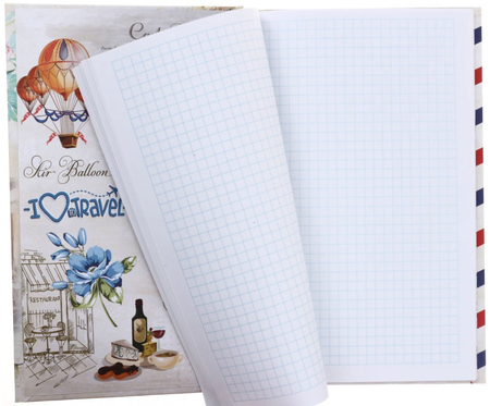 Книжка записная Love Postcard, 130*205 мм, 80 л., клетка, ассорти 