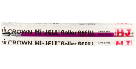 Стержень гелевый Crown Hi-Jell Color, 138 мм, пулевидный, фиолетовый
