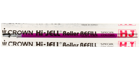 Стержень гелевый Crown Hi-Jell Color, 138 мм, пулевидный, фиолетовый Стержень гелевый Crown Hi-Jell Color, 138 мм, пулевидный, фиолетовый