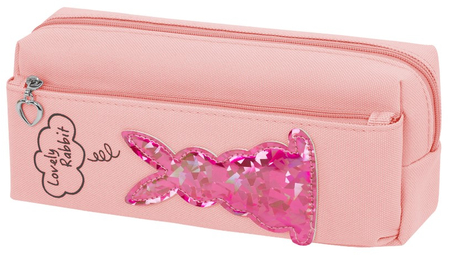 Пенал двухкамерный «Юнландия» Elements For Girls, 20*7*9 см, «Зайка», розовый Пенал двухкамерный «Юнландия» Elements For Girls, 20*7*9 см, «Зайка», розовый